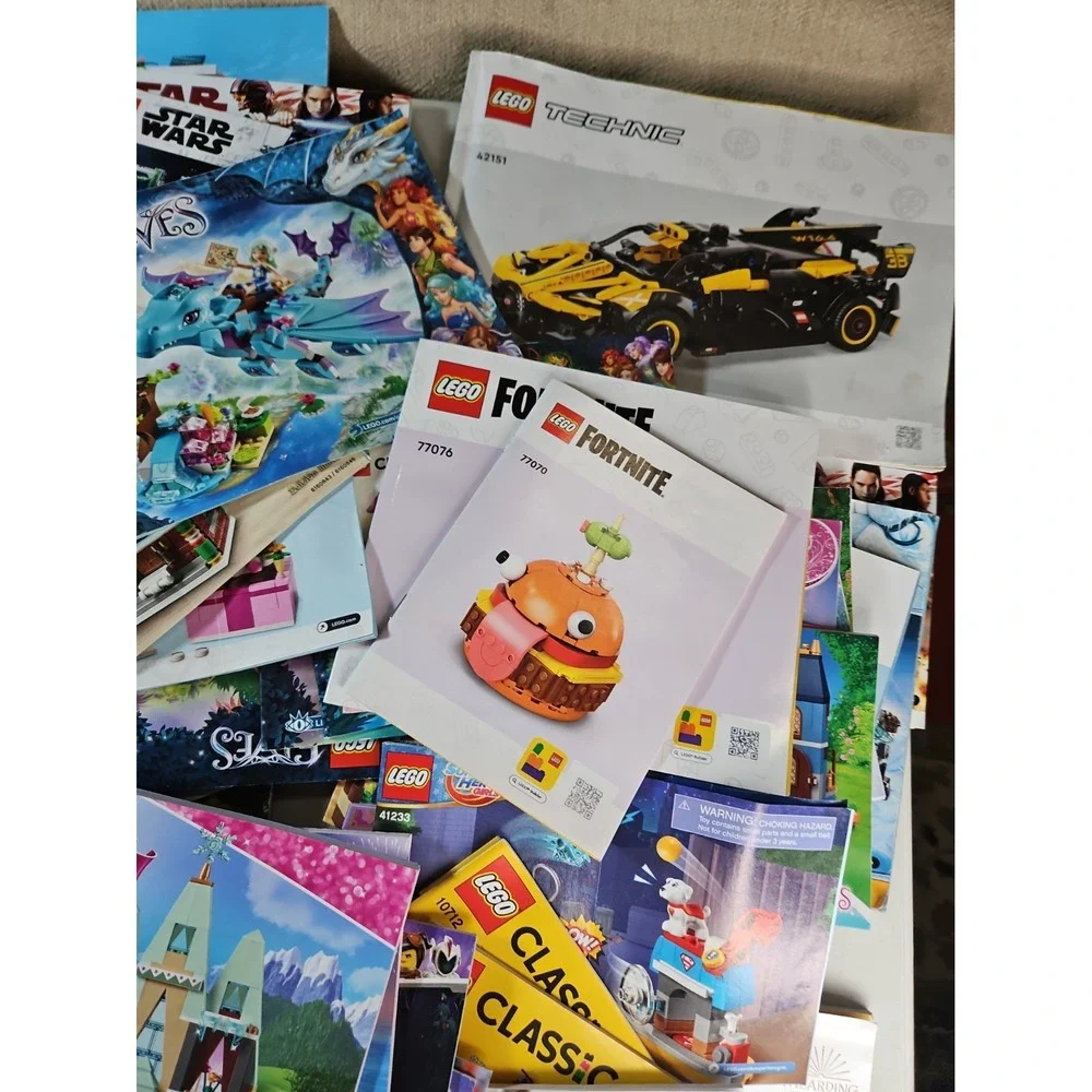 110 Lego INSTRUCTION MANUALS ONLY Lot Super Hero Friends Star Wars Disney Elves
